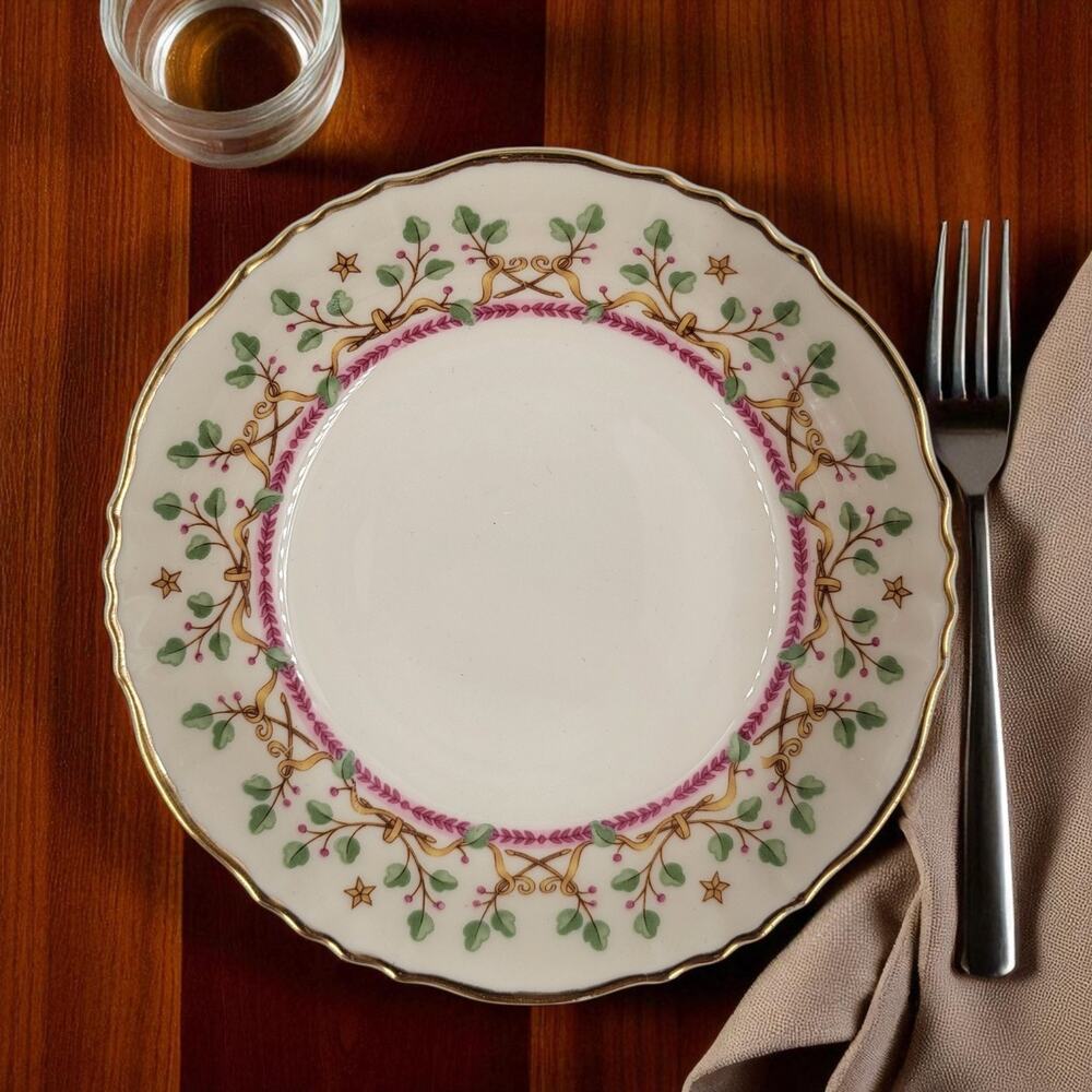 Syracuse Pendleton Federal Fruit Dessert Bowl 705391 Gold Trim 1949-1966